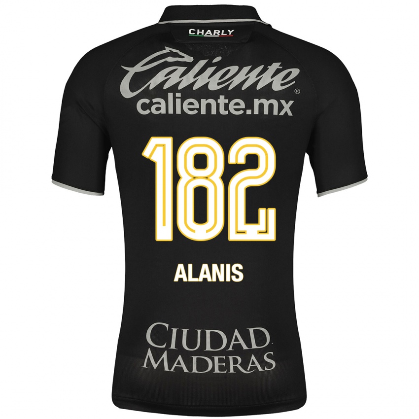 Damen Alejandro Alanís #182 Schwarz Auswärtstrikot Trikot 2023/24 T-Shirt Belgien