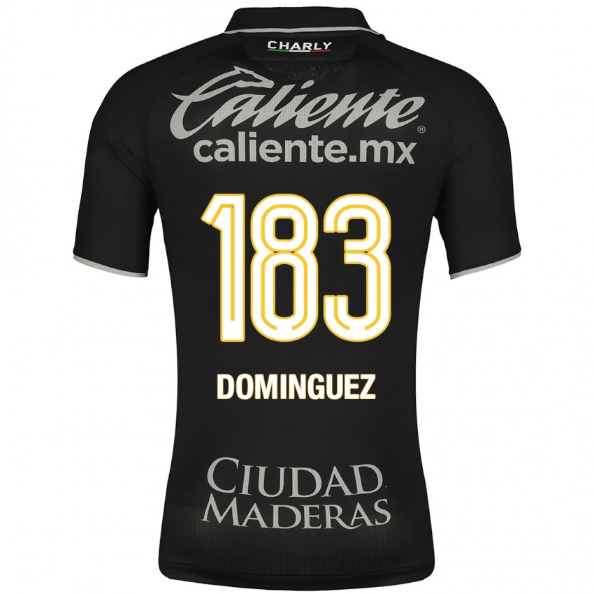 Damen Jesús Domínguez #183 Schwarz Auswärtstrikot Trikot 2023/24 T-Shirt Belgien