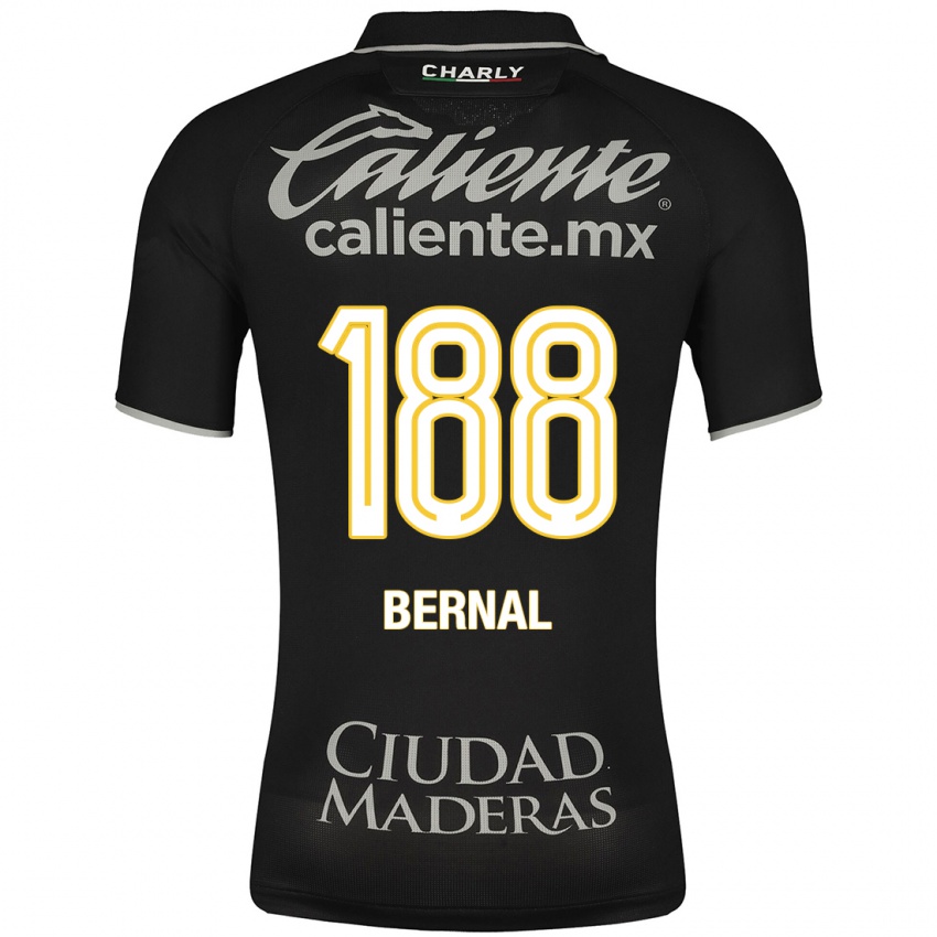 Damen Juan Bernal #188 Schwarz Auswärtstrikot Trikot 2023/24 T-Shirt Belgien