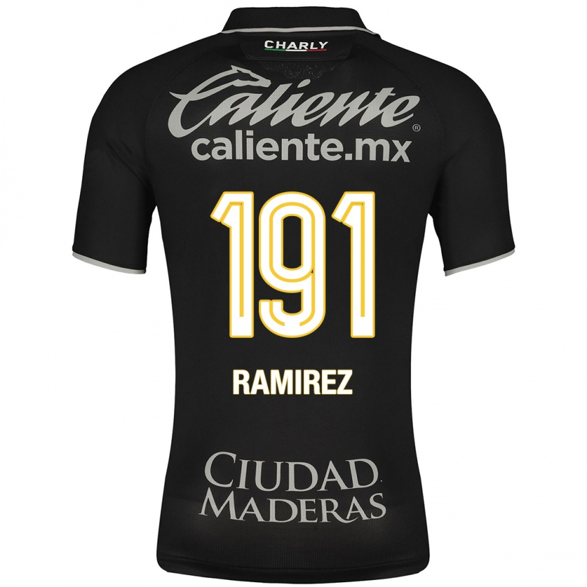 Damen Ian Ramírez #191 Schwarz Auswärtstrikot Trikot 2023/24 T-Shirt Belgien