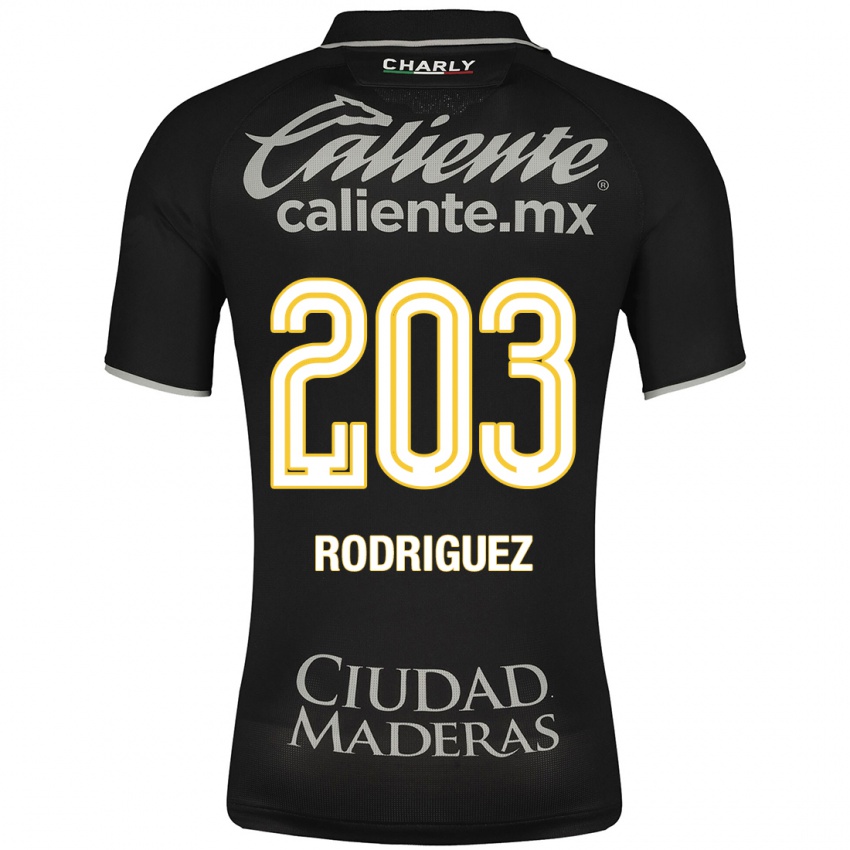 Damen César Rodríguez #203 Schwarz Auswärtstrikot Trikot 2023/24 T-Shirt Belgien