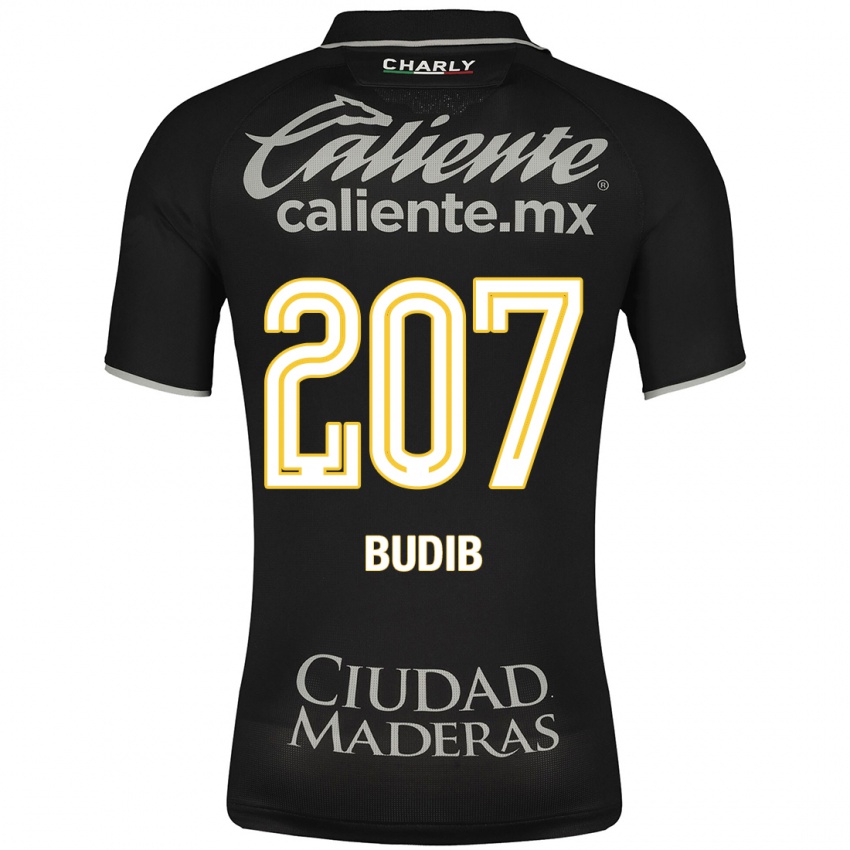Damen Pedro Budib #207 Schwarz Auswärtstrikot Trikot 2023/24 T-Shirt Belgien