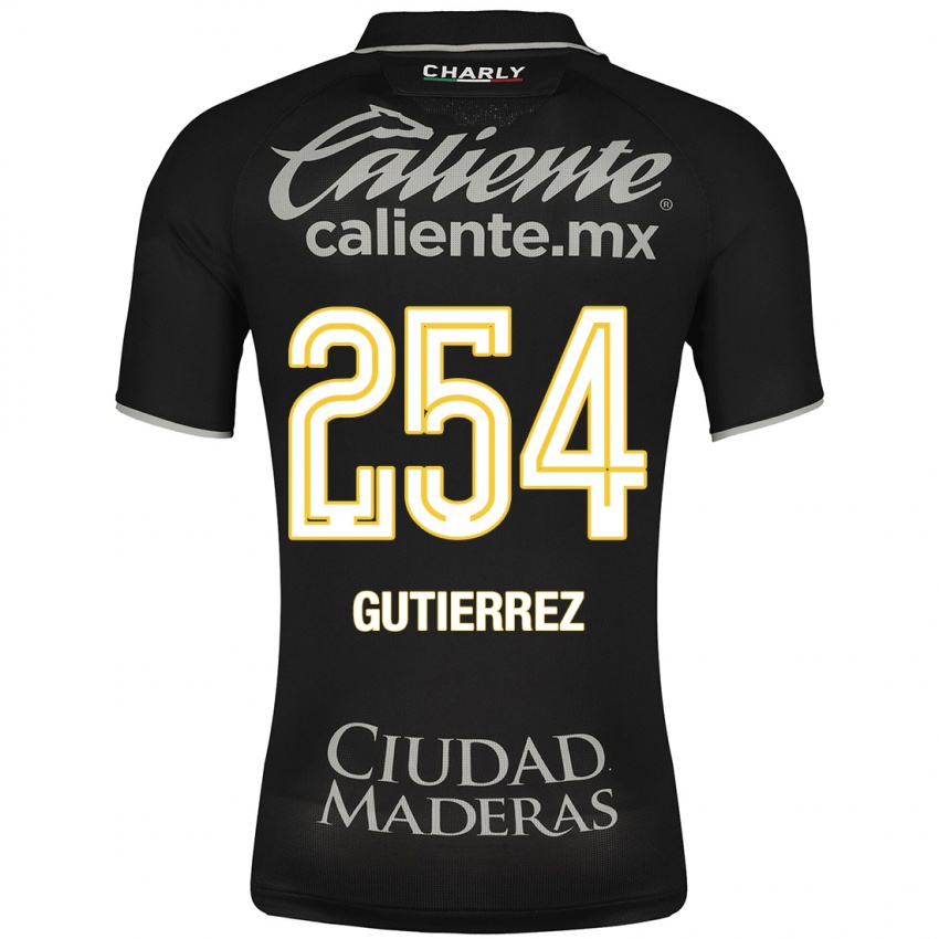 Damen Alan Gutiérrez #254 Schwarz Auswärtstrikot Trikot 2023/24 T-Shirt Belgien