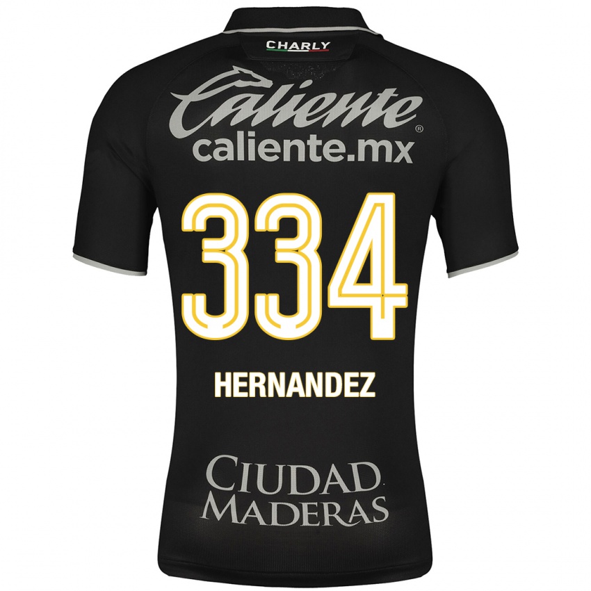 Damen Alan Hernández #334 Schwarz Auswärtstrikot Trikot 2023/24 T-Shirt Belgien
