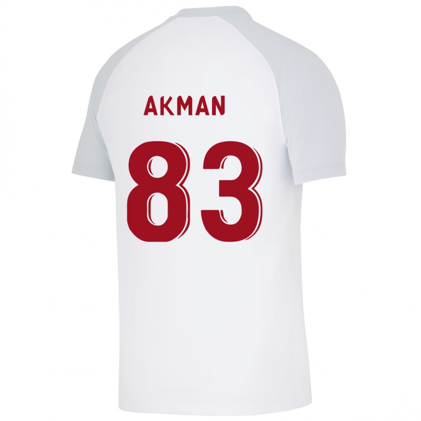 Damen Efe Akman #83 Weiß Auswärtstrikot Trikot 2023/24 T-Shirt Belgien