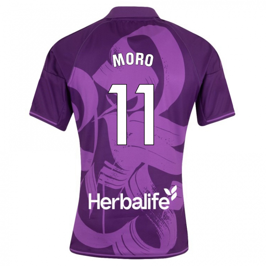 Damen Raul Moro #11 Violett Auswärtstrikot Trikot 2023/24 T-Shirt Belgien