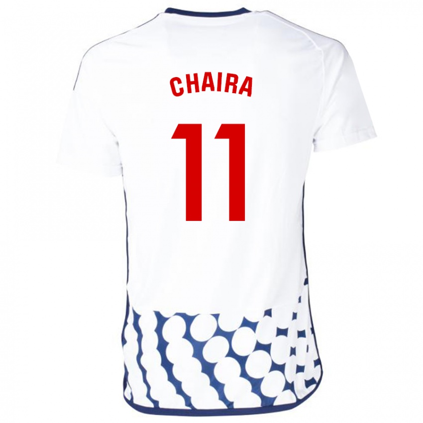 Damen Ilyas Chaira #11 Weiß Auswärtstrikot Trikot 2023/24 T-Shirt Belgien