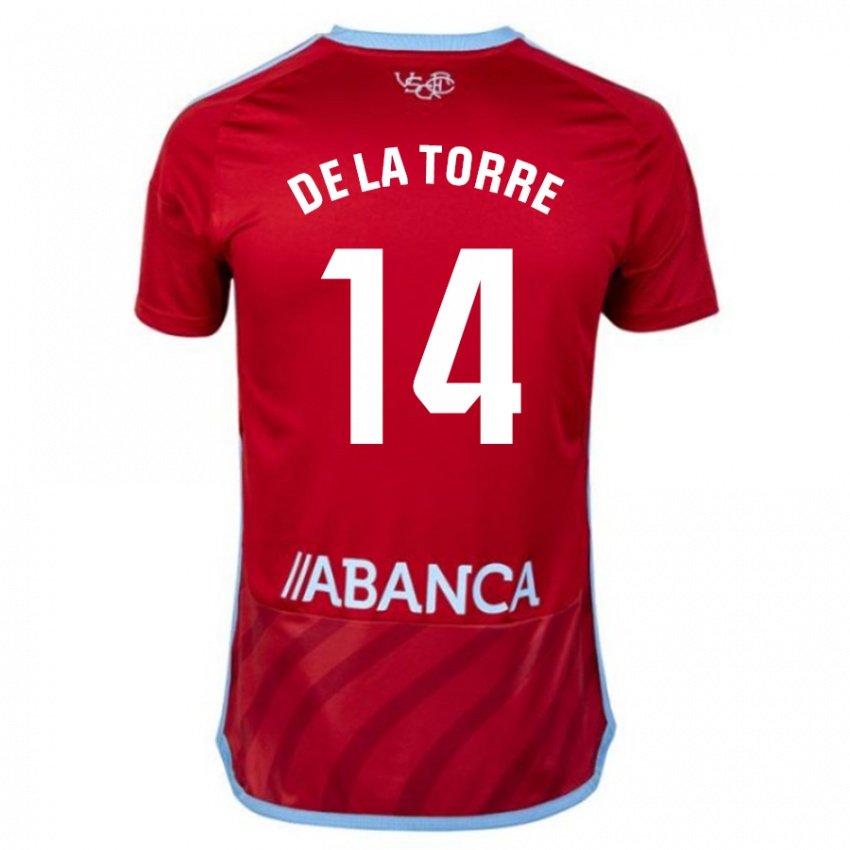 Damen Luca De La Torre #14 Rot Auswärtstrikot Trikot 2023/24 T-Shirt Belgien