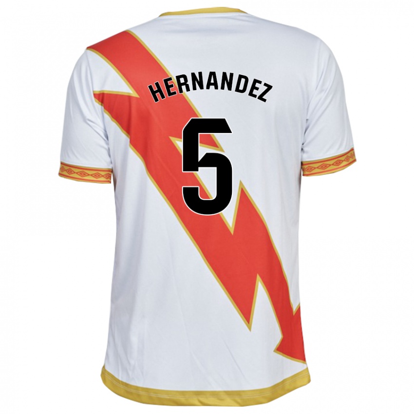 Kinder Aridane Hernández #5 Weiß Heimtrikot Trikot 2023/24 T-Shirt Belgien
