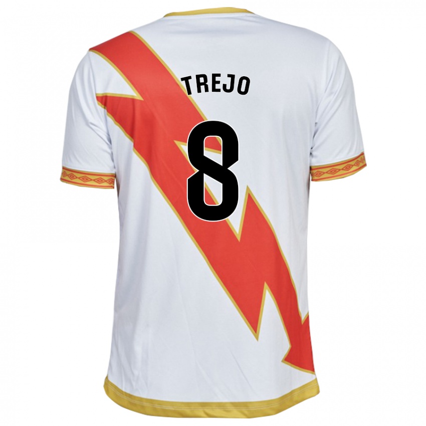 Kinder Óscar Trejo #8 Weiß Heimtrikot Trikot 2023/24 T-Shirt Belgien