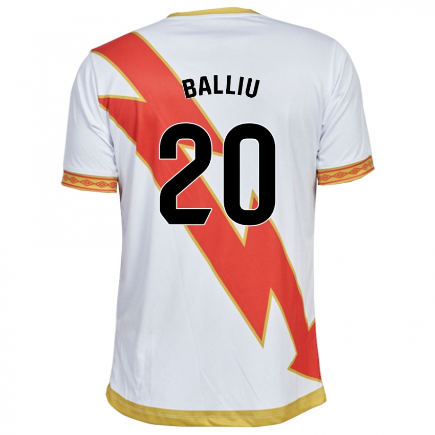 Kinder Iván Balliu #20 Weiß Heimtrikot Trikot 2023/24 T-Shirt Belgien
