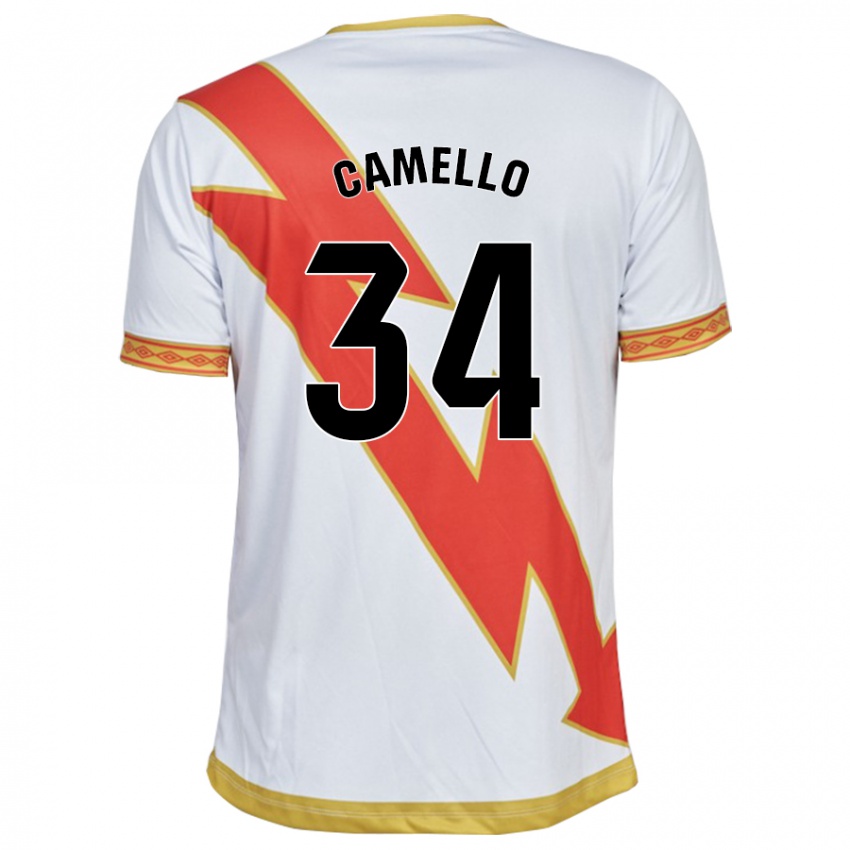Kinder Sergio Camello #34 Weiß Heimtrikot Trikot 2023/24 T-Shirt Belgien