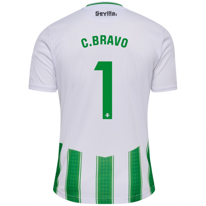 Kinder Claudio Bravo #1 Weiß Heimtrikot Trikot 2023/24 T-Shirt Belgien