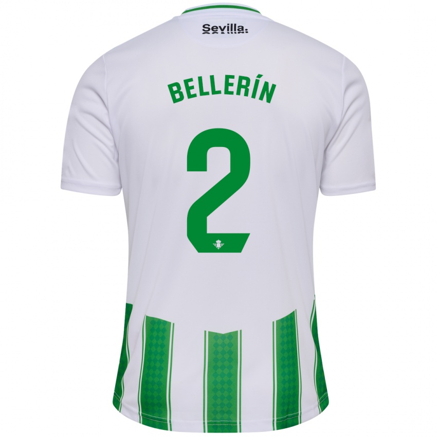 Enfant Maillot Hector Bellerin #2 Blanc Tenues Domicile 2023/24 T-Shirt Belgique