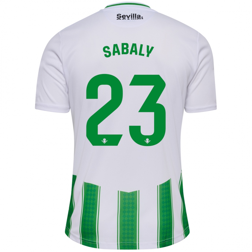 Enfant Maillot Youssouf Sabaly #23 Blanc Tenues Domicile 2023/24 T-Shirt Belgique