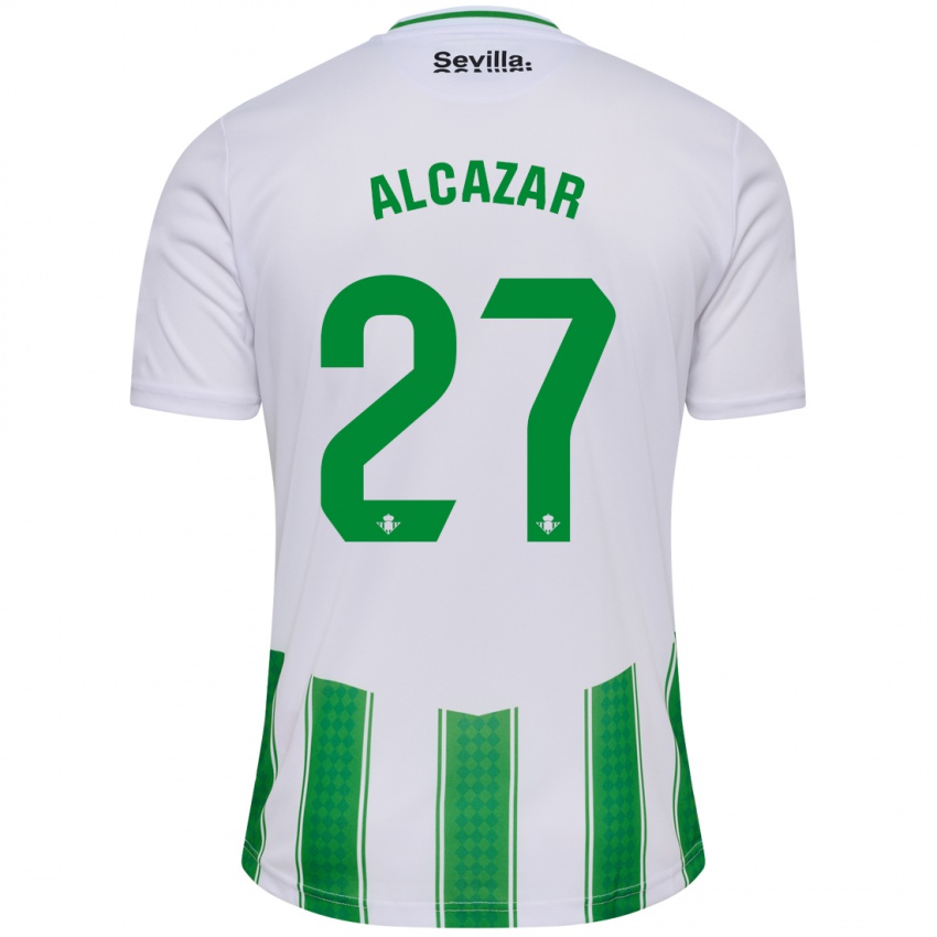 Kinder Lucas Alcázar #27 Weiß Heimtrikot Trikot 2023/24 T-Shirt Belgien