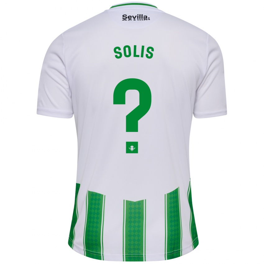 Enfant Maillot Marcos Solís #0 Blanc Tenues Domicile 2023/24 T-Shirt Belgique