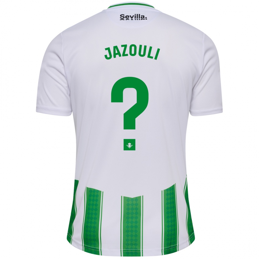 Enfant Maillot Mohamed Jazouli #0 Blanc Tenues Domicile 2023/24 T-Shirt Belgique