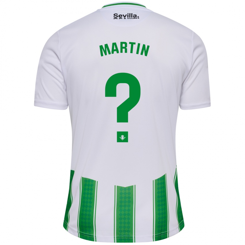 Enfant Maillot Adrián Martín #0 Blanc Tenues Domicile 2023/24 T-Shirt Belgique