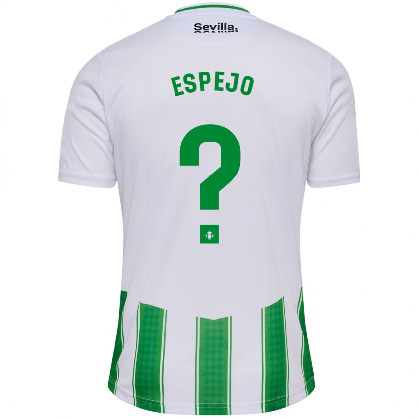 Kinder Jesús Espejo #0 Weiß Heimtrikot Trikot 2023/24 T-Shirt Belgien
