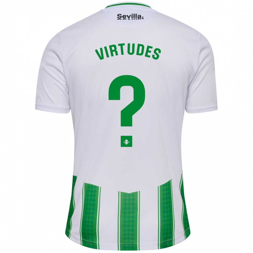 Kinder Adrián Virtudes #0 Weiß Heimtrikot Trikot 2023/24 T-Shirt Belgien