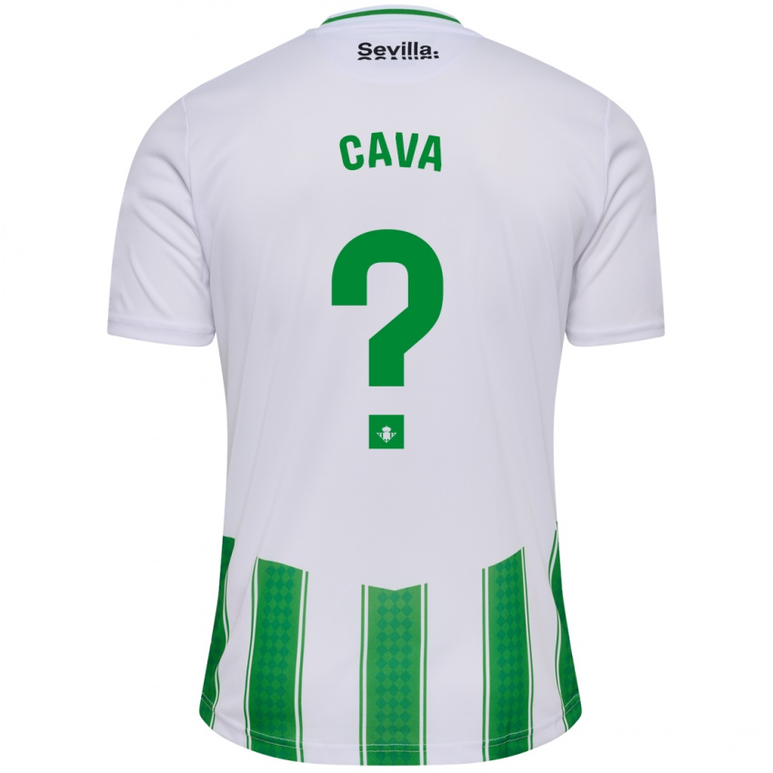 Kinderen Raúl Cava #0 Wit Thuisshirt Thuistenue 2023/24 T-Shirt België