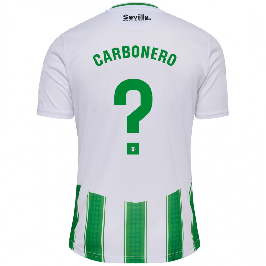 Kinderen Marco Carbonero #0 Wit Thuisshirt Thuistenue 2023/24 T-Shirt België