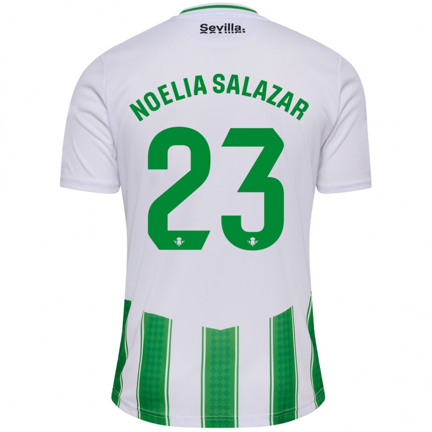 Kinder Noelia Salazar #23 Weiß Heimtrikot Trikot 2023/24 T-Shirt Belgien