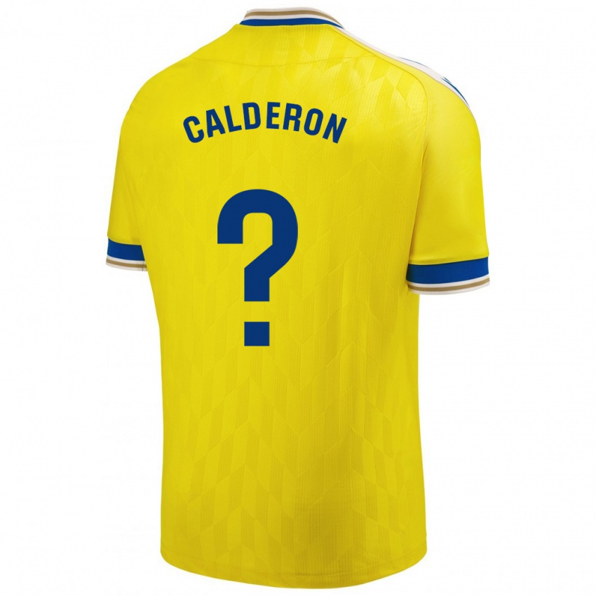 Kinder Martín Calderón #0 Gelb Heimtrikot Trikot 2023/24 T-Shirt Belgien