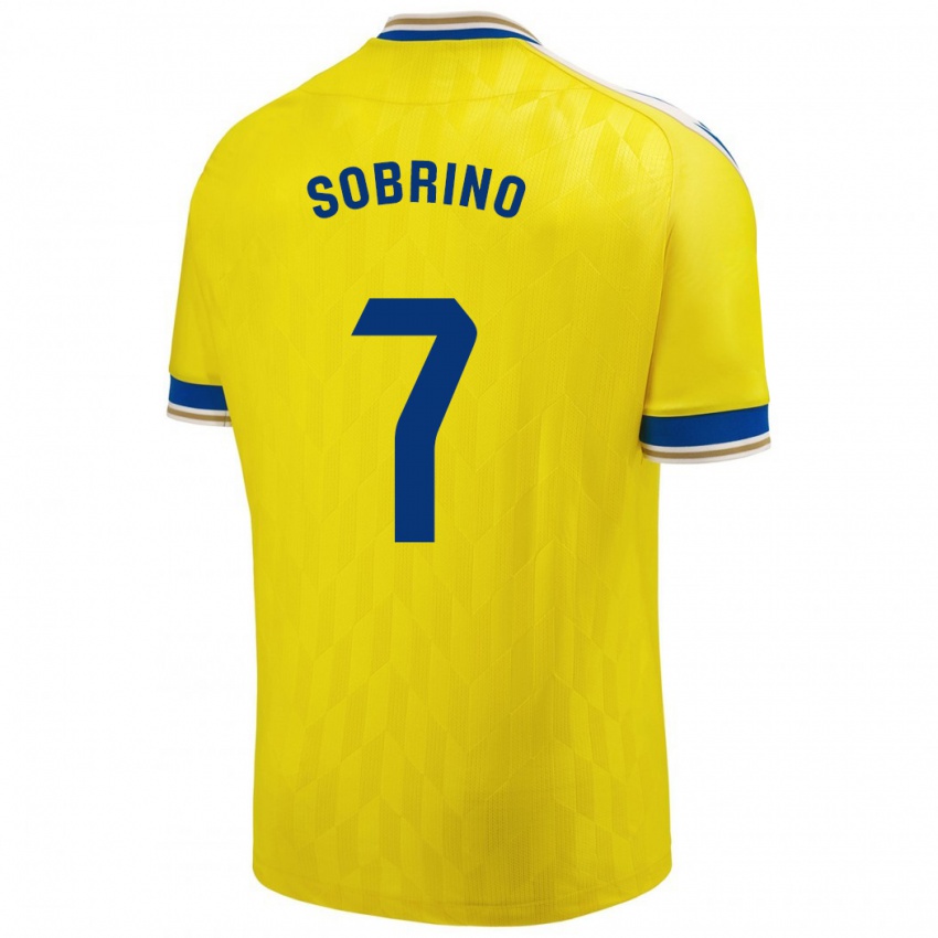 Kinder Ruben Sobrino #7 Gelb Heimtrikot Trikot 2023/24 T-Shirt Belgien