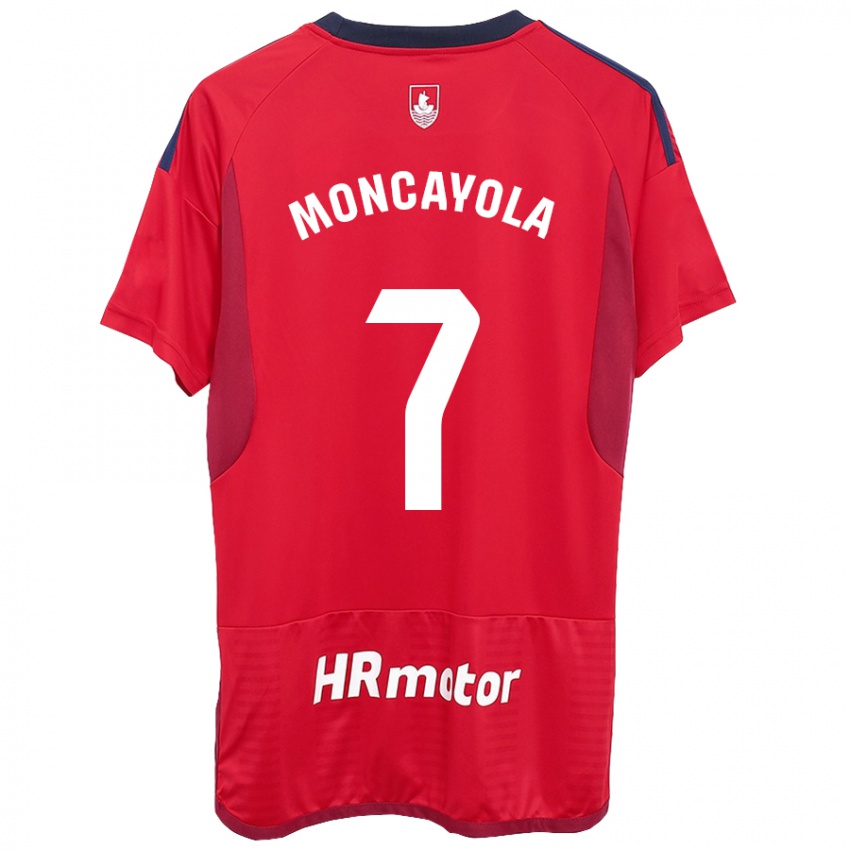 Kinder Jon Moncayola #7 Rot Heimtrikot Trikot 2023/24 T-Shirt Belgien