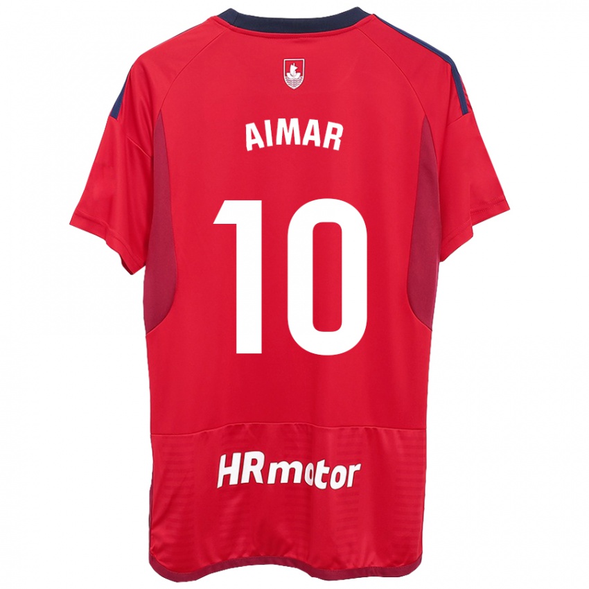 Kinder Aimar Oroz #10 Rot Heimtrikot Trikot 2023/24 T-Shirt Belgien