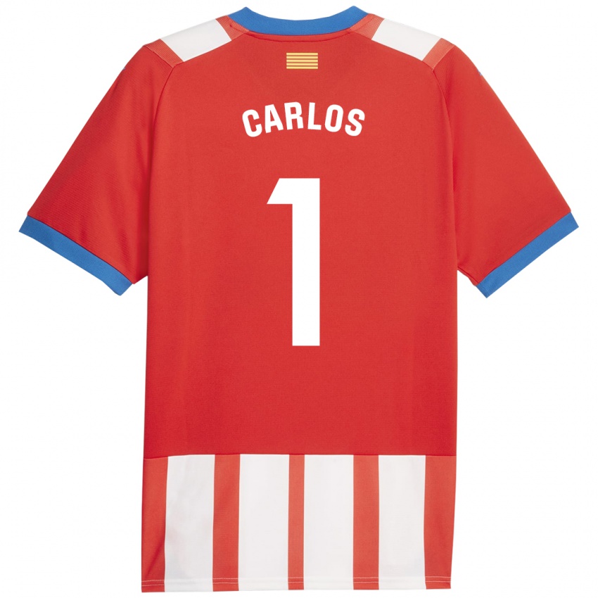 Kinder Juan Carlos #1 Rot-Weiss Heimtrikot Trikot 2023/24 T-Shirt Belgien