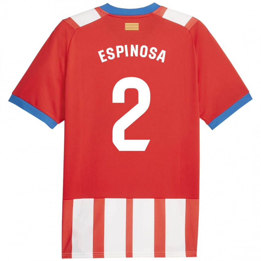 Kinder Bernardo Espinosa #2 Rot-Weiss Heimtrikot Trikot 2023/24 T-Shirt Belgien