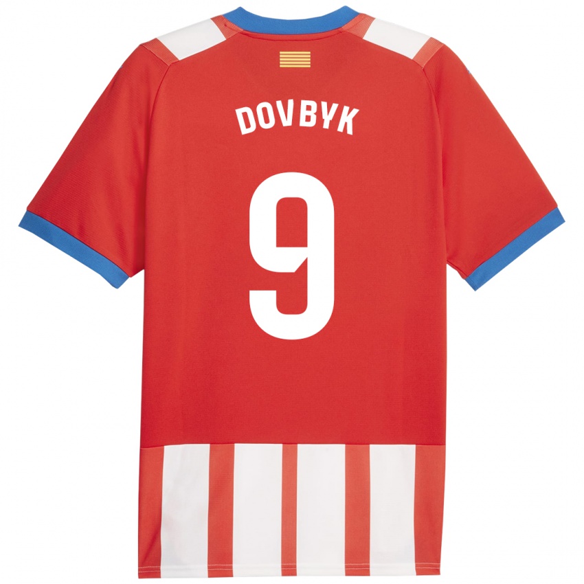 Kinder Artem Dovbyk #9 Rot-Weiss Heimtrikot Trikot 2023/24 T-Shirt Belgien