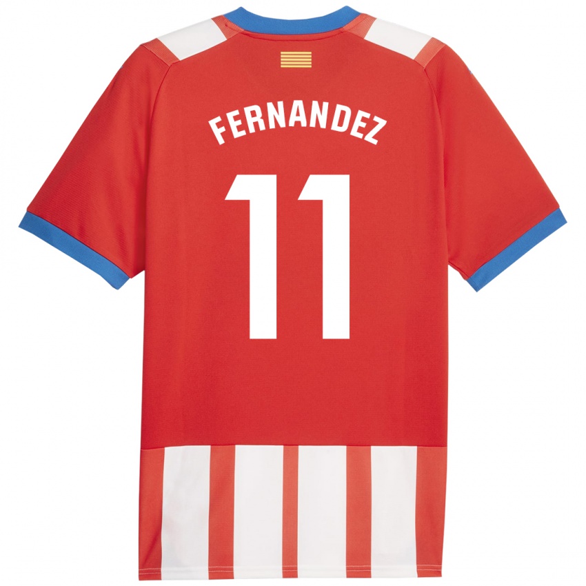 Kinder Valery Fernández #11 Rot-Weiss Heimtrikot Trikot 2023/24 T-Shirt Belgien