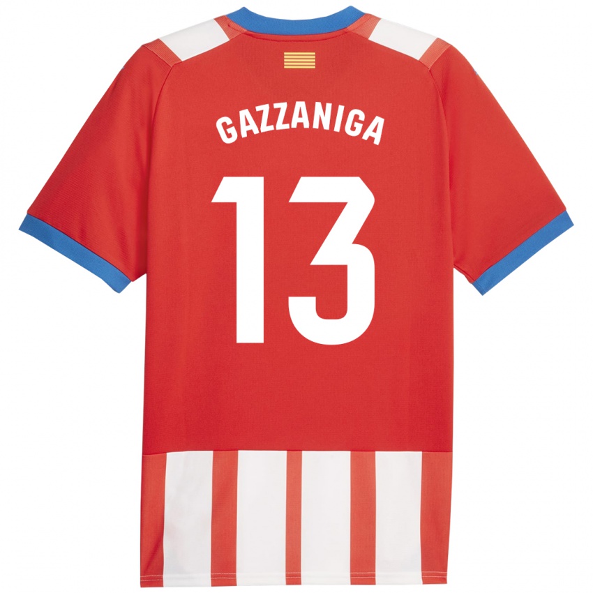 Kinder Paulo Gazzaniga #13 Rot-Weiss Heimtrikot Trikot 2023/24 T-Shirt Belgien