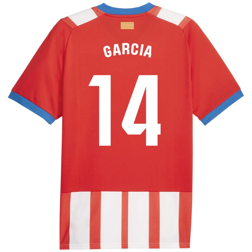 Kinder Aleix García #14 Rot-Weiss Heimtrikot Trikot 2023/24 T-Shirt Belgien