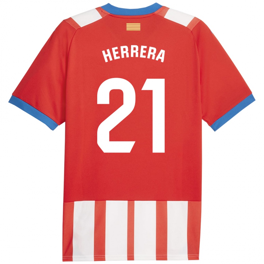 Kinder Yangel Herrera #21 Rot-Weiss Heimtrikot Trikot 2023/24 T-Shirt Belgien