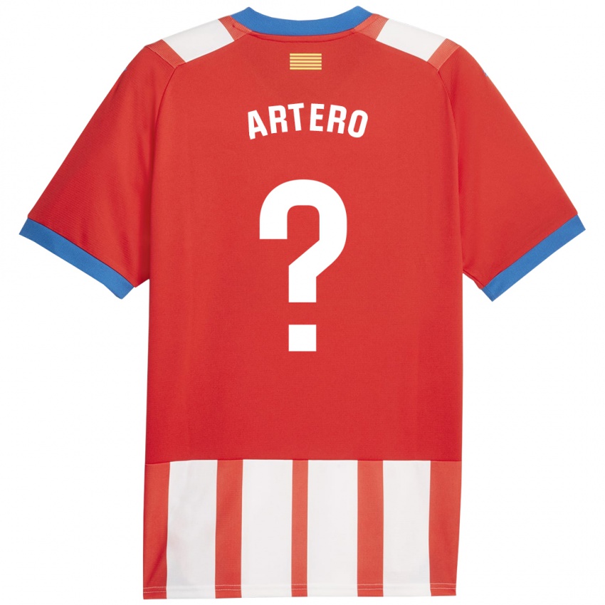 Kinder Ricard Artero #0 Rot-Weiss Heimtrikot Trikot 2023/24 T-Shirt Belgien