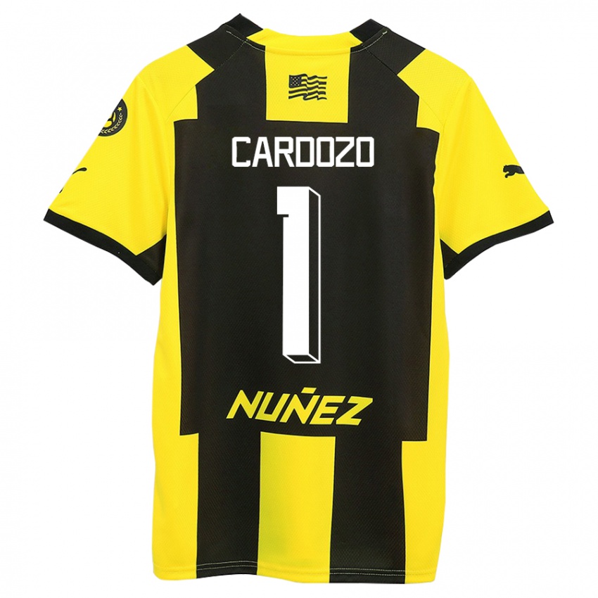 Kinder Thiago Cardozo #1 Gelb Schwarz Heimtrikot Trikot 2023/24 T-Shirt Belgien