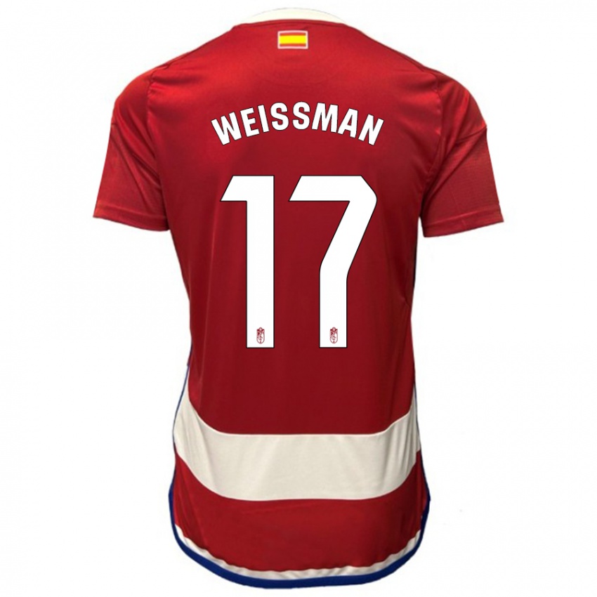 Kinder Shon Weissman #17 Rot Heimtrikot Trikot 2023/24 T-Shirt Belgien