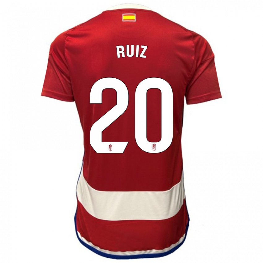 Kinder Sergio Ruiz #20 Rot Heimtrikot Trikot 2023/24 T-Shirt Belgien