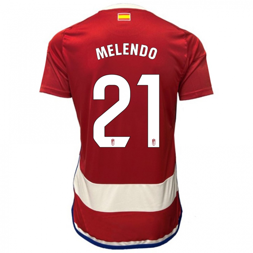 Kinder Óscar Melendo #21 Rot Heimtrikot Trikot 2023/24 T-Shirt Belgien