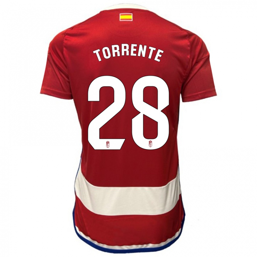 Kinder Raúl Torrente #28 Rot Heimtrikot Trikot 2023/24 T-Shirt Belgien