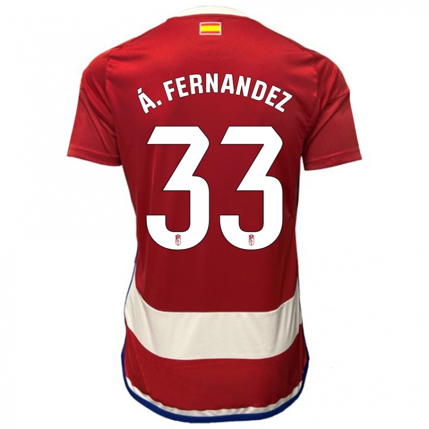 Kinder Álvaro Fernández #33 Rot Heimtrikot Trikot 2023/24 T-Shirt Belgien