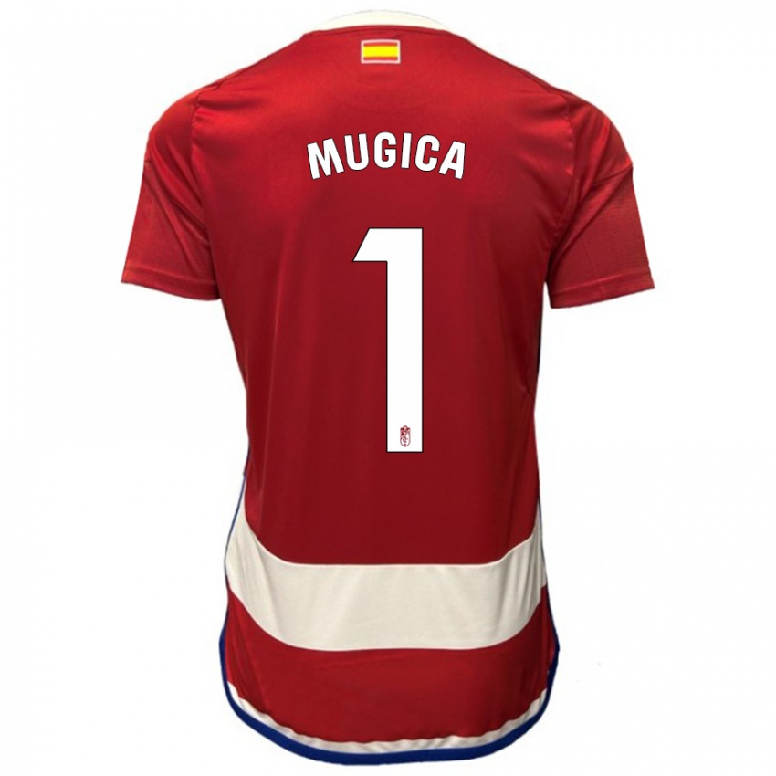 Kinder Juan Múgica #1 Rot Heimtrikot Trikot 2023/24 T-Shirt Belgien