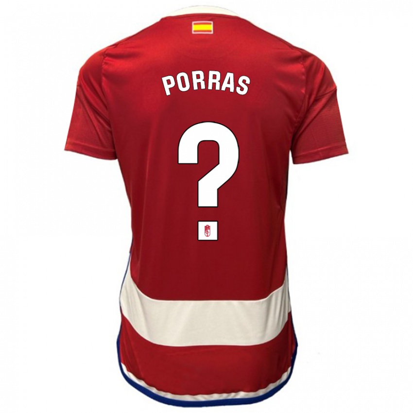 Kinder Cristian Porras #0 Rot Heimtrikot Trikot 2023/24 T-Shirt Belgien