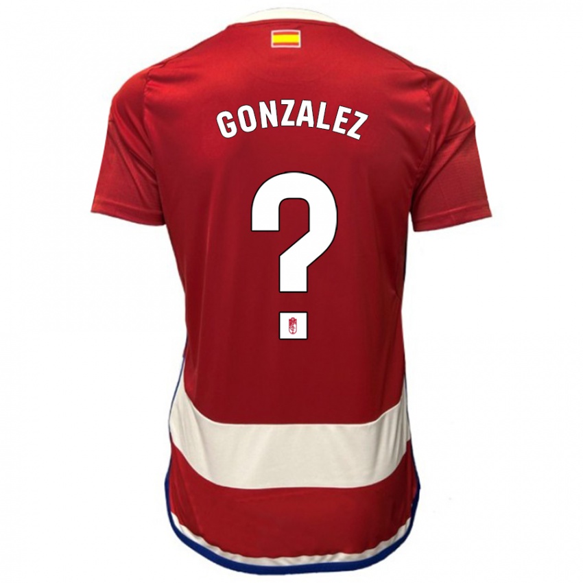 Kinder Paco González #0 Rot Heimtrikot Trikot 2023/24 T-Shirt Belgien