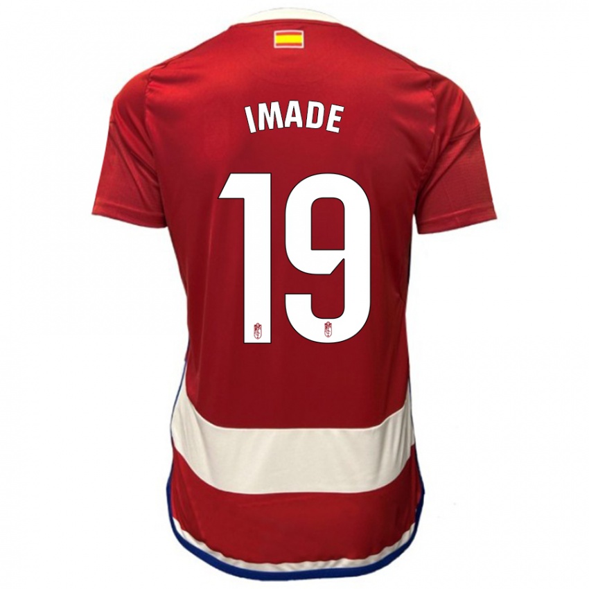 Kinder Edna Imade #19 Rot Heimtrikot Trikot 2023/24 T-Shirt Belgien
